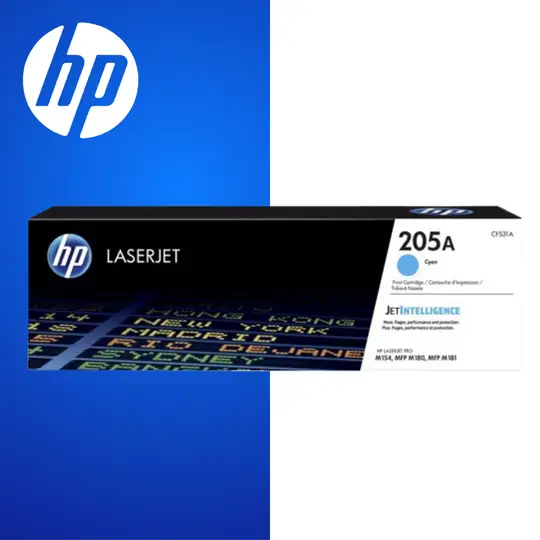 HP 205a Original Cyan Laserjet Toner Cartridge For HP Color Laserjet Pro Mfp M180:181:page Yield 900