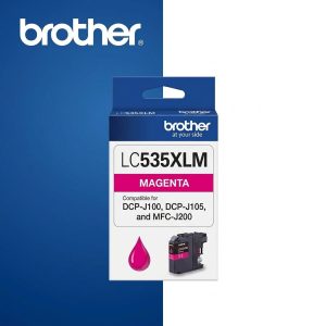 Brother Lc535xlm High Yield Magenta Ink Cartridge For Dcpj105 Mfcj200  1300 Page Yield