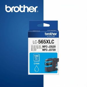 Brother Lc565xlc High Yield Cyan Ink Cartridge For Mfcj3520 Mfcj3720  1200 Page Yield